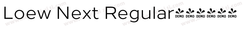 Loew Next Regular字体转换